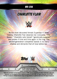 2025 Charlotte Flair Topps Chrome WWE Womens Division Aqua Geometric Refractors 096/125 #WD-CHA Monday Night Raw