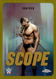 2026 Gunter Topps Chrome WWE Scope Gold Refractor 35/50 #SCO-11 Monday Night Raw
