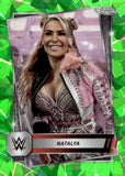 2025 Natalya Topps Chrome Sapphire WWE Green Sapphire 63/75 #87 Monday Night Raw