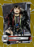 2025 Iyo Sky Topps Chrome WWE Gold Refractor 15/50 #99 Monday Night Raw