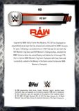 2025 Iyo Sky Topps Chrome WWE Gold Refractor 15/50 #99 Monday Night Raw
