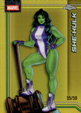 2026 She-Hulk Topps Marvel Chrome GOLD REFRACTOR 35/50 #151
