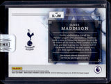 2023-24 James Maddison Relic Panini Impeccable Premier League Soccer Jumbo Materials 10/99 #IL-JM Tottenham Hotspur