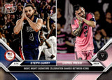 2025-26 Lionel Messi Steph Curry Topps Now MLS Night Night Celebration #128 Inter Miami Fc Golden State Warriors