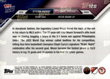 2025-26 Lionel Messi Steph Curry Topps Now MLS Night Night Celebration #128 Inter Miami Fc Golden State Warriors