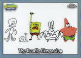 2025 The Doodle Dimension Topps Chrome SpongeBob SquarePants 25th Anniversary Refractor #163