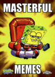 2025 SPONGEBOB IS OUT The Smoking Peanut Topps Chrome SpongeBob SquarePants 25th Anniversary Masterful Memes MM-2