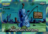 2025 Shady Shoals Rest Home Topps Chrome SpongeBob SquarePants 25th Anniversary Aqua Lava Refractor 013/199 #164