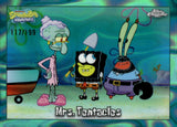 2025 Mrs. Tentacles Topps Chrome SpongeBob SquarePants 25th Anniversary Aqua Lava Refractor 117/199 #21