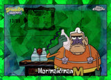 2025 Mermaidman Topps Chrome Sapphire SpongeBob SquarePants 25th Anniversary Green Sapphire 13/99 #6
