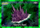 2025 Rippers Reef Topps Chrome Sapphire SpongeBob SquarePants 25th Anniversary Green Sapphire 39/99 #160