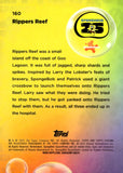 2025 Rippers Reef Topps Chrome Sapphire SpongeBob SquarePants 25th Anniversary Green Sapphire 39/99 #160