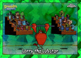 2025 Larry the Lobster Topps Chrome Sapphire SpongeBob SquarePants 25th Anniversary Green Sapphire 48/99 #12