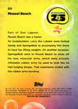 2025 Mussel Beach Topps Chrome Sapphire SpongeBob SquarePants 25th Anniversary Green Sapphire 57/99 #60