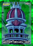 2025 Squilliam Fancyson's Tower Topps Chrome Sapphire SpongeBob SquarePants 25th Anniversary Green Sapphire 09/99 #177