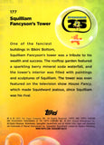 2025 Squilliam Fancyson's Tower Topps Chrome Sapphire SpongeBob SquarePants 25th Anniversary Green Sapphire 09/99 #177