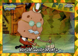 2025 Harold SquarePants Topps Chrome Sapphire SpongeBob SquarePants 25th Anniversary Gold Sapphire 32/50 #16