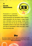 2025 Harold SquarePants Topps Chrome Sapphire SpongeBob SquarePants 25th Anniversary Gold Sapphire 32/50 #16