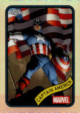 2025 Captain America Topps Chrome Marvel Refractor #185