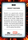 2025 Rocket Raccoon Topps Chrome Marvel Yellow Lava Refractor #120 1
