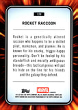 2025 Rocket Raccoon Topps Chrome Marvel Yellow Lava Refractor #120 2
