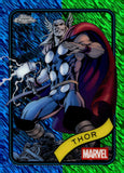 2025 Thor Topps Chrome Marvel Blue & Green Shimmer Refractor 125/199 #119