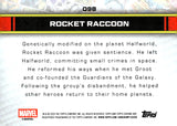2026 Rocket Raccoon Topps Chrome Marvel Pink Refractor 084/250 #098