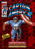 2024 Captain America Upper Deck Marvel Masterpieces '92 Platinum Variant Covers Pink Lasers 434/692 #16-V