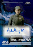 2024 Michael Pennington as Moff Jerjerrod Auto Autograph Topps Chrome Star Wars Galactic Empire Kamino Aqua Refractors 063/199 #AU-MP