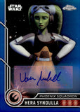 2023 Vanessa Marshall as Hera Syndulla Auto Autograph Topps Chrome Star Wars Phoenix Sqaudron Blue Refractor 051/150 #31