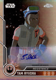 2023 Suzie McGrath as Tam Ryvora Auto Autograph Topps Chrome Star Wars Resistance Refractor #38