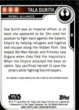 2023 Indira Varma as Tala Durith Auto Autograph Topps Chrome Star Wars Rebel Alliance Refractor #14