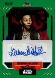 2023 Debra Wilson as Cere Junda Auto Autograph Topps Finest Star Wars Green Refractor 90/99 #FA-DW