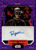 2023 Ryder McLaughlin as Wade Resselian Auto Autograph Topps Finest Star Wars Purple Wave 29/75 #FA-RM