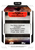 2023 Ryder McLaughlin as Wade Resselian Auto Autograph Topps Finest Star Wars Purple Wave 29/75 #FA-RM