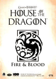 2024 Fire & Blood Symbol Rittenhouse Game of Thrones House of the Dragon #CT1
