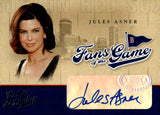 2004 Jules Asner Auto Autograph Donruss Leather and Lumber Fans of the Game #FG-5