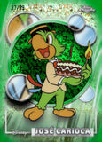2026 Jose Carioca Topps Disney Chrome Green Mini Diamonds Refractor 37/99 #97 The Three Caballeros