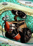 2025 Wall-E Topps Disney Chrome Aqua Mini Diamonds Refractor 131/199 #68 Wall-E