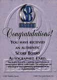 1997 Bobby Labonte Auto Autograph Score Board Autographed Racing NASCAR
