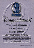 1997 Dale Jarrett Auto Autograph Score Board Autographed Racing NASCAR