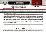 2026 JJ Wetherholt Topps Chrome Baseball Rookie Baseball Seams Refractor #119 St. Louis Cardinals