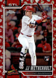 2026 JJ Wetherholt Topps Chrome Baseball Rookie Baseball Seams Refractor #119 St. Louis Cardinals
