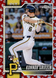 2026 Konnor Griffin Topps Chrome Baseball Rookie Baseball Seams Refractor #74 Pittsburgh Pirates