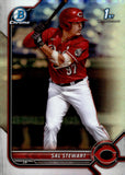 2022 Sal Stewart Topps Bowman Chrome Draft Baseball 1st Bowman Refractor #BDC-122 Cincinnati Reds 2