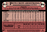 2024 Pete Crow-Armstrong Topps Chrome Baseball Rookie Refractor #89CB-19 Chicago Cubs