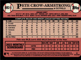 2024 Pete Crow-Armstrong Topps Series 2 Baseball Rookie Silver Foil Crackle #89B2-5 Chicago Cubs