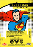 2025 Superman Upper Deck Fleer Brilliants Blue X-Ray 082/999 #1