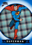 2025 Superman Upper Deck Fleer Brilliants Blue X-Ray 082/999 #1