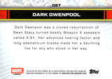 2026 Dark Gwenpool Topps Chrome Marvel Pink Refractor 042/250 #027